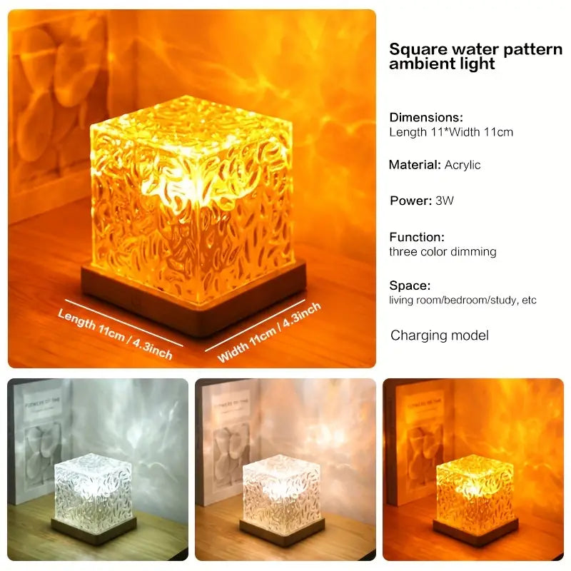 Water Ripple LED Night Light Projector