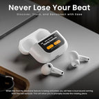 Bluetooth wireless earpod with display