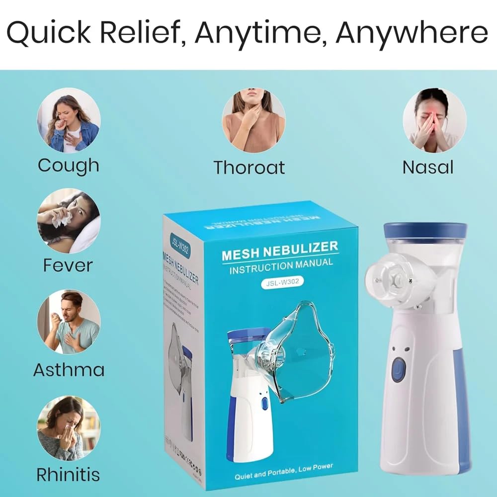 Portable Mesh Nebulizer for Adults & Kids
