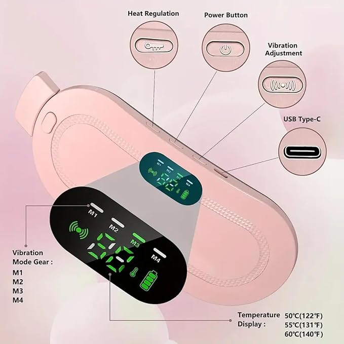 Period Pain Relief Heating Belt with LED Display