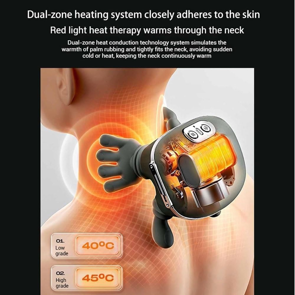 Wireless 4D Neck & Back Massager with Heat