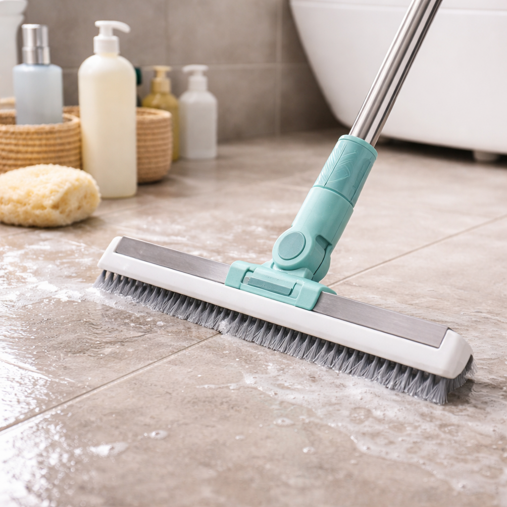 Silicone Floor Wiper with Extendable Handle