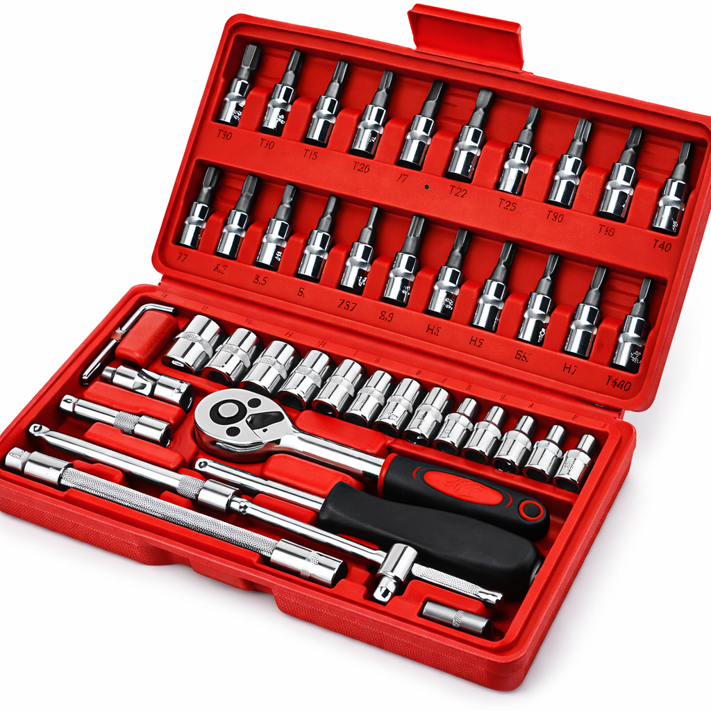 46-Piece Socket & Wrench Tool Kit