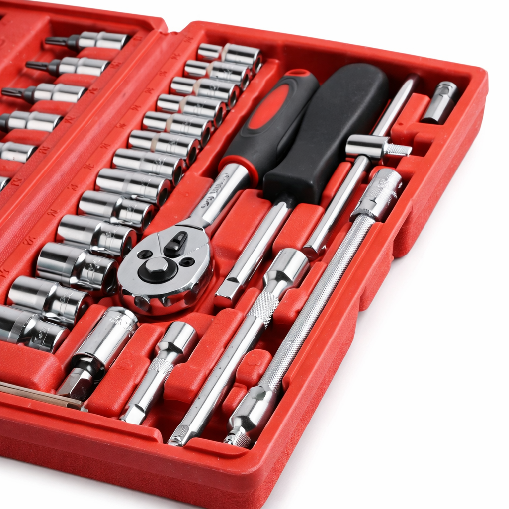 46-Piece Socket & Wrench Tool Kit