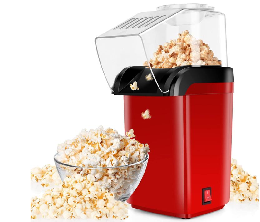 Electric Popcorn Maker – 1200W Hot Air Popper (1-Year Warranty)
