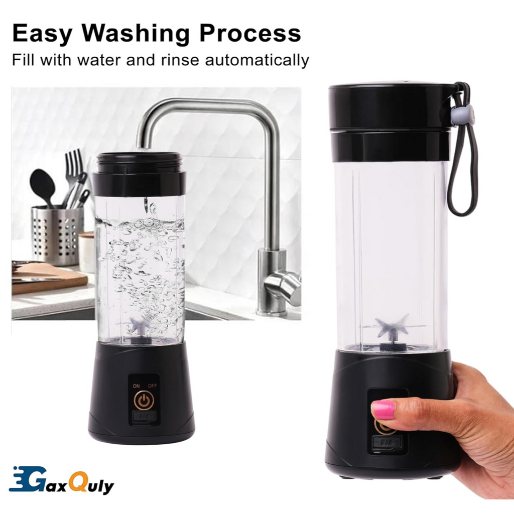 Juice Cup Electric Juicer 6 Blade Rechargable Portable USB Bottle Blender Shaker Juicer A 2000 Juicer Mixer Grinder for Smothies and Juices.