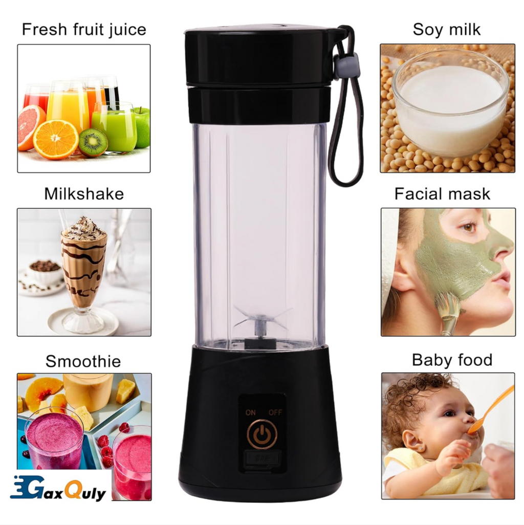 Juice Cup Electric Juicer 6 Blade Rechargable Portable USB Bottle Blender Shaker Juicer A 2000 Juicer Mixer Grinder for Smothies and Juices.