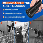 Product advertisement for a training device with text and images of before-and-after scenarios.