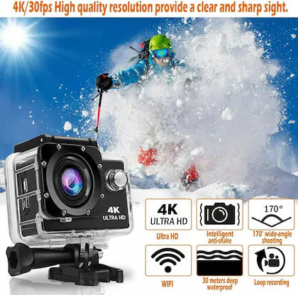 4K Ultra HD Sports Action Camera with WiFi